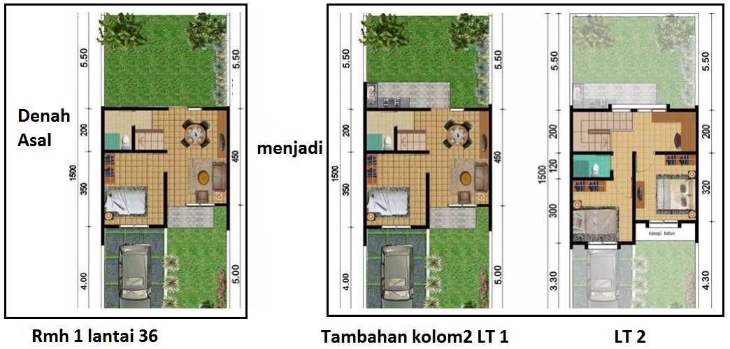 minimalis lantai 36 desain rumah 2 type Tumbuh  lucu Rumah portal Mendesign  berita cerita update
